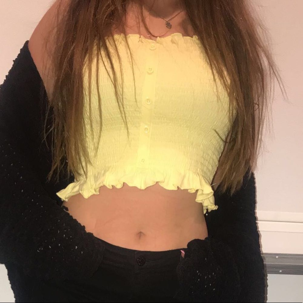 Yellow Crop Top
